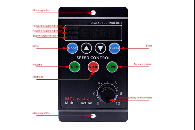 Regulator brzine AC motora UX-52-MCU 220V 400W