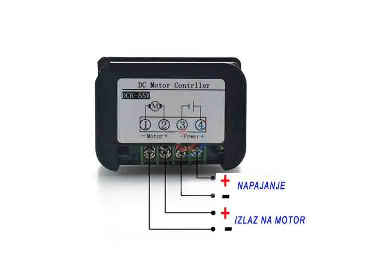 PWM regulator brzine DC motora
