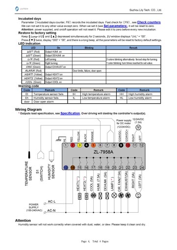 Termoregulator za inkubator ZL-7958A 